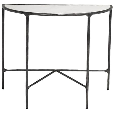 Safavieh 36 x 18 x 30 in. Jessa Forged Metal Console Table, Black & White SFV9506D